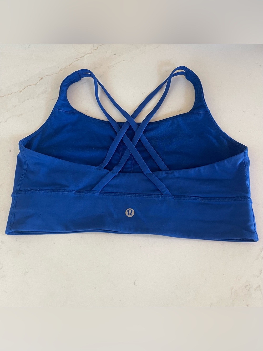 lululemon athletica Strappy Royal Blue Crossback Sports Bra size 10